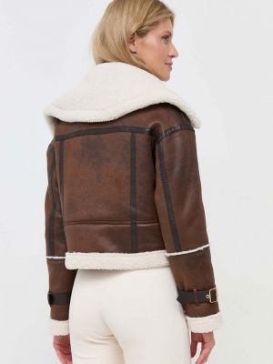 Oversized téli kabát Elisabetta Franchi barna