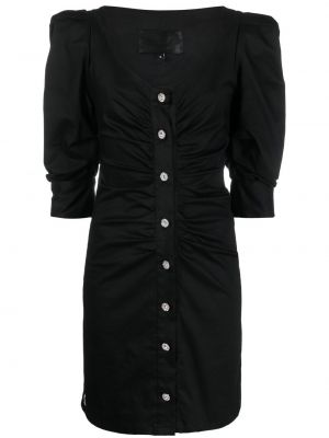 Křišťálové mini šaty Philipp Plein černé