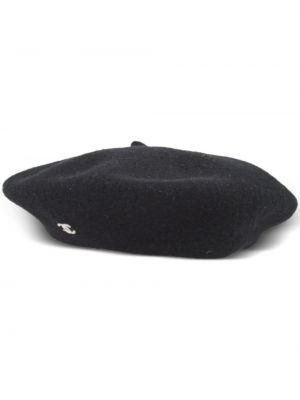 Vilnonis beretė Chanel Pre-owned juoda