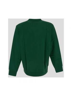 Casual sweatshirt mit rundhalsausschnitt Hugo Boss grün