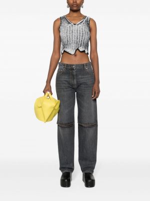 Jeans bootcut taille basse Jw Anderson gris