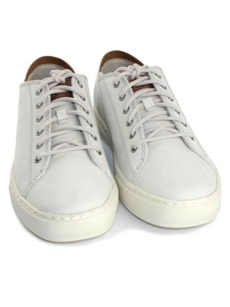 Sneakersy skórzane Timberland białe