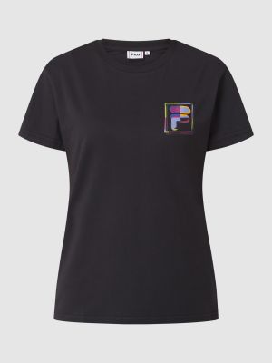 Koszulka z nadrukiem Fila czarna