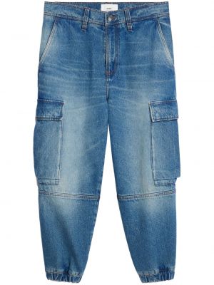 Pantalon cargo avec poches Ami Paris bleu