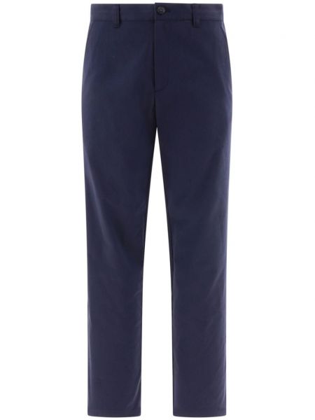 Pantalon droit en coton de style urbain A.p.c. bleu
