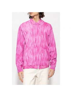 Suéter de algodón Stussy rosa