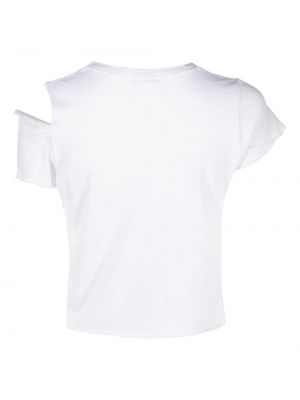 Bavlněné tričko s potiskem Mother bílé