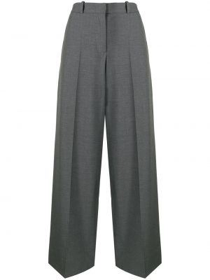 Pantalones de cintura alta bootcut Nina Ricci gris