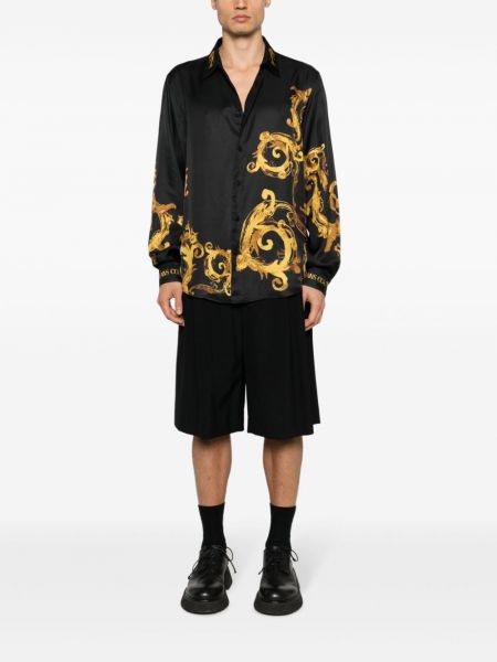 Džínová košile s potiskem s abstraktním vzorem Versace Jeans Couture