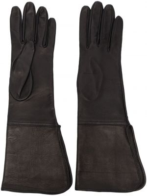 Rękawiczki skórzane Manokhi czarne