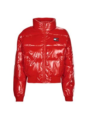 Steppelt kabát Tommy Jeans piros