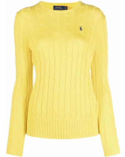 Jersey con bordado de tela jersey Polo Ralph Lauren amarillo