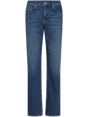 Памучни дънки straight leg Karl Lagerfeld Jeans синьо