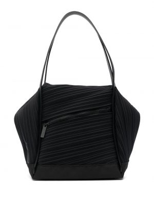 Plissert shoppingbag Issey Miyake svart