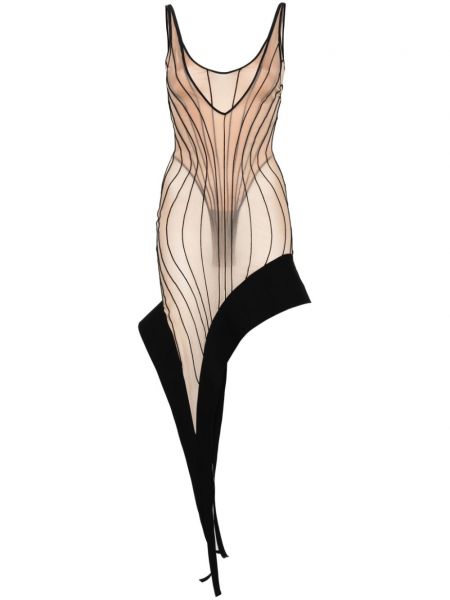 Ασύμμετρη κοκτέιλ φόρεμα Mugler