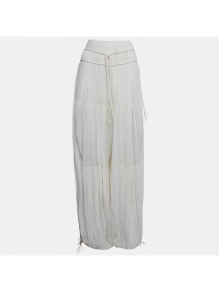 Spodnie Chloé Pre-owned białe