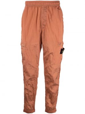 Byxor i satin Stone Island orange