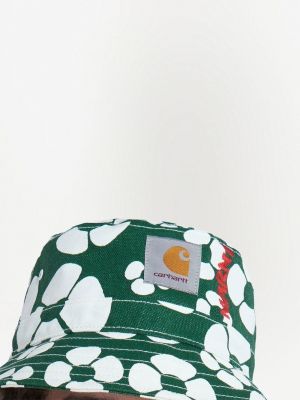 Raštuotas gėlėtas kepurė Marni žalia