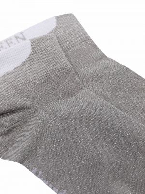 Ponožky Alexander Mcqueen šedé