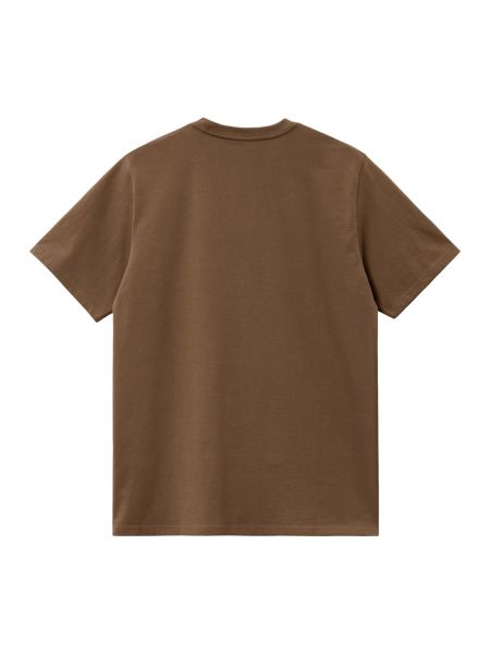 Camiseta de algodón de tela jersey Carhartt Wip marrón