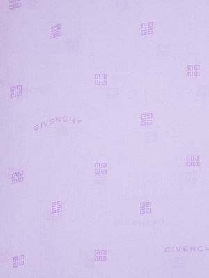 Žakárový hedvábný šál Givenchy fialový
