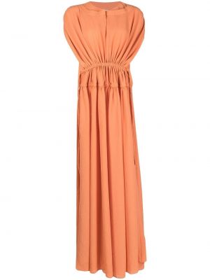 Ujjatlan hosszú ruha Bambah narancsszínű