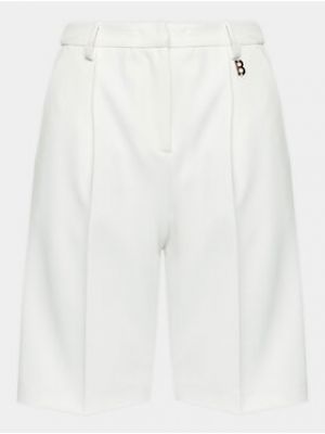 Bavlnené priliehavé šortky Blugirl Blumarine biela