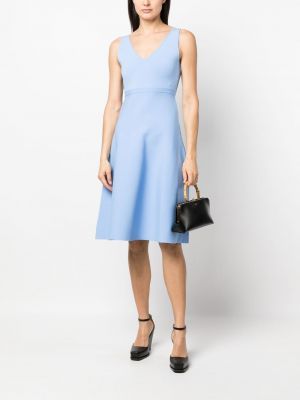 Kleid mit v-ausschnitt Theory blau