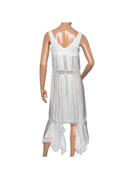 Jedwabna sukienka Burberry Vintage biała