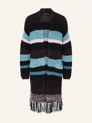 Dzianinowy sweter z cekinami z alpaki Luisa Cerano czarny