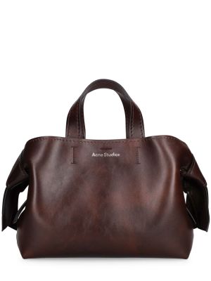 Shoppingväska i läder Acne Studios brun