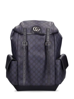 Kožni ruksak Gucci plava