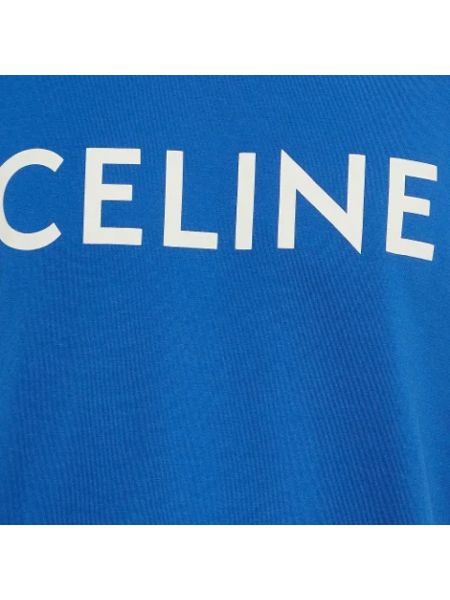 Top retro Celine Vintage azul