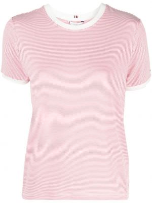T-shirt à rayures Tommy Hilfiger rose