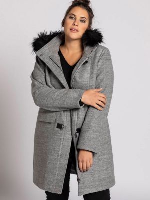 Zimný kabát Ulla Popken sivá