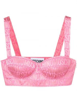 Crop top Moschino rosa