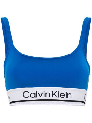 Спортен сутиен Calvin Klein синьо