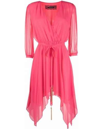 Ασύμμετρη φόρεμα Patrizia Pepe ροζ