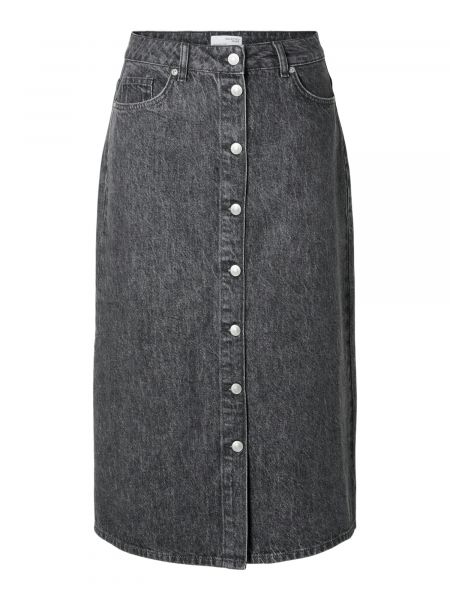 Denimnederdel Selected Femme sort