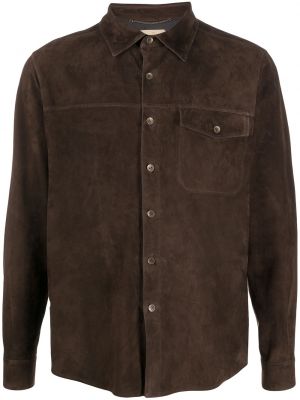 Camisa con bolsillos Ajmone marrón