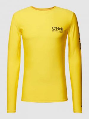 Koszulka z nadrukiem O'neill żółta