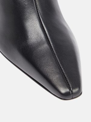 Kožené gumáky Gia Borghini čierna