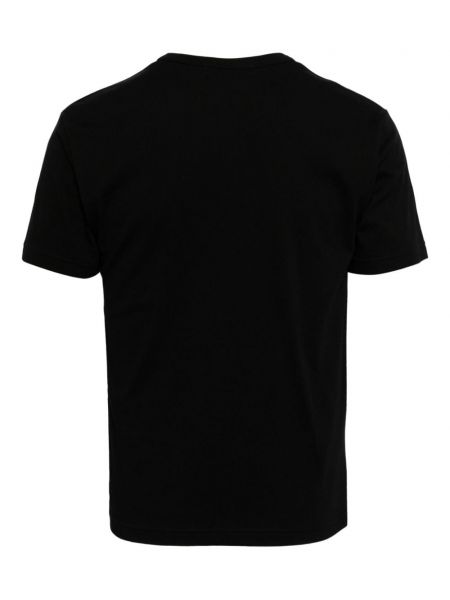 Raštuotas medvilninis marškinėliai Black Comme Des Garçons juoda