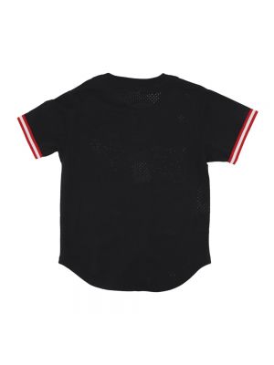 Koszula z dżerseju z siateczką Mitchell & Ness czarna