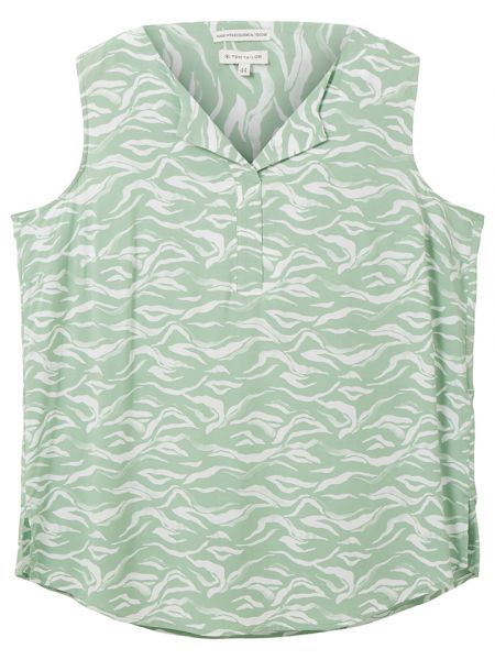 Блузка Tom Tailor зеленая