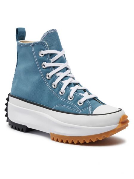Ilgaauliai batai su žvaigždės raštu Converse mėlyna