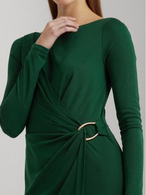 Koktejlové šaty Lauren Ralph Lauren zelené