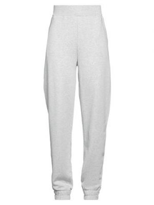 Pantaloni di cotone Trussardi grigio