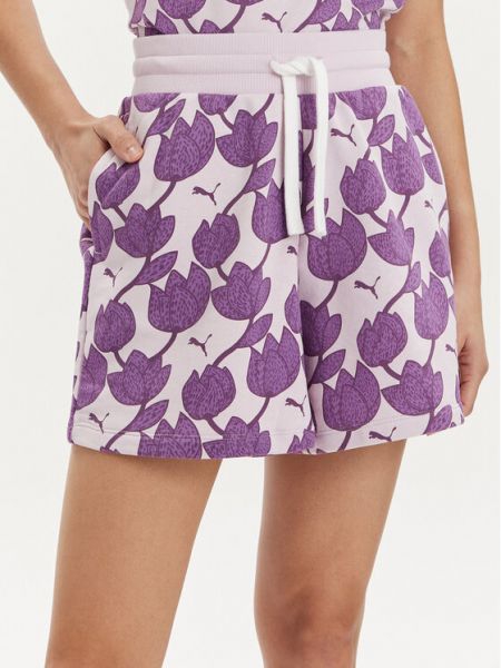 Shorts de sport large Puma violet