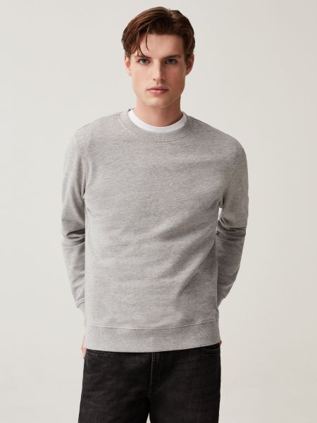 Хлопковый свитер Ovs серый